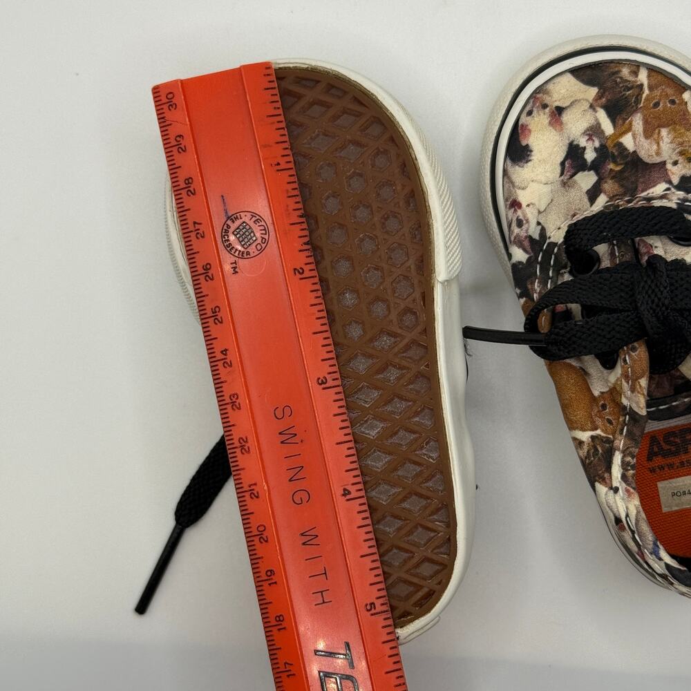 Vans ASPCA Lace Up Shoes Size 4.0 Toddler Color Brown w/ Cats Hard Model to Find - Picture 9 of 9